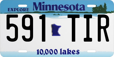 MN license plate 591TIR