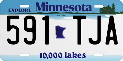 MN license plate 591TJA