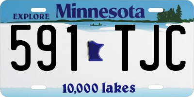 MN license plate 591TJC