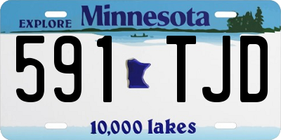 MN license plate 591TJD