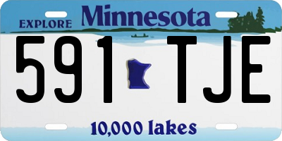 MN license plate 591TJE