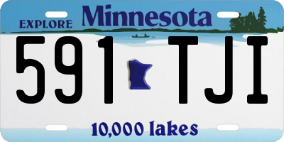 MN license plate 591TJI