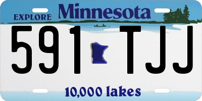 MN license plate 591TJJ