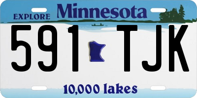 MN license plate 591TJK