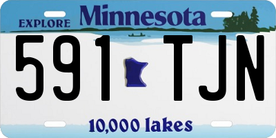 MN license plate 591TJN