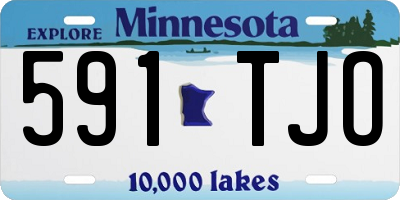MN license plate 591TJO