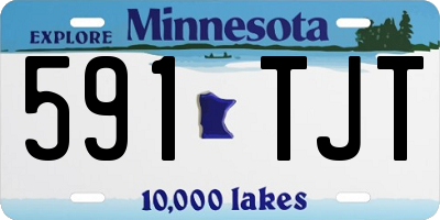 MN license plate 591TJT