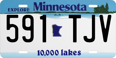 MN license plate 591TJV