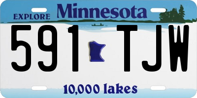 MN license plate 591TJW