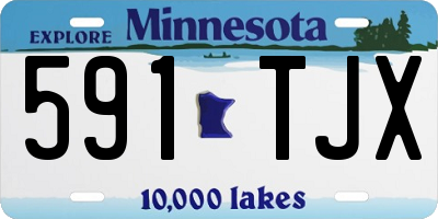 MN license plate 591TJX
