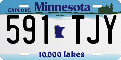 MN license plate 591TJY