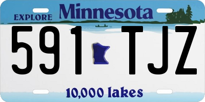 MN license plate 591TJZ