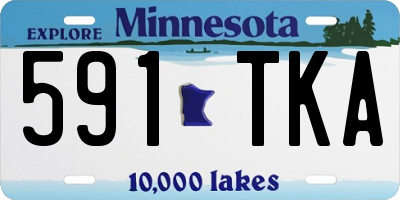 MN license plate 591TKA