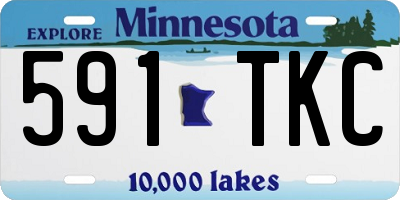MN license plate 591TKC