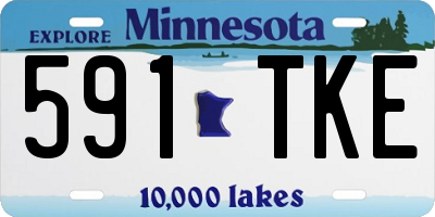 MN license plate 591TKE