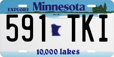 MN license plate 591TKI