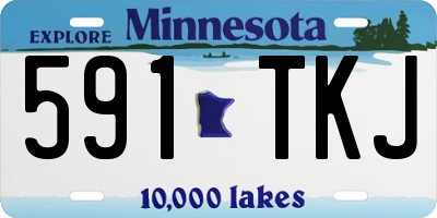 MN license plate 591TKJ