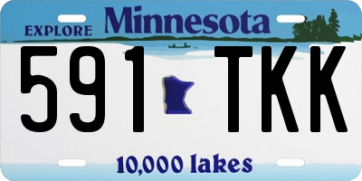 MN license plate 591TKK