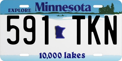 MN license plate 591TKN