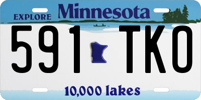 MN license plate 591TKO