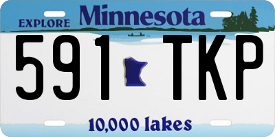 MN license plate 591TKP