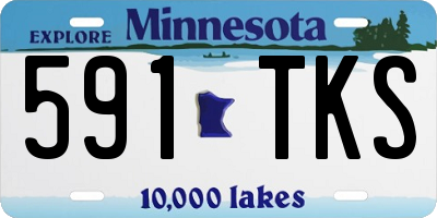 MN license plate 591TKS
