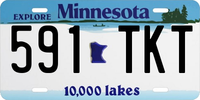 MN license plate 591TKT