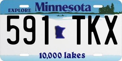MN license plate 591TKX