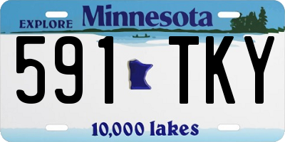 MN license plate 591TKY