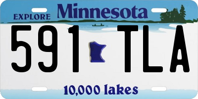 MN license plate 591TLA
