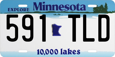 MN license plate 591TLD