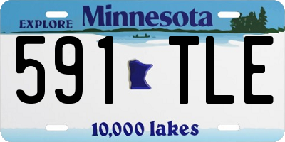 MN license plate 591TLE