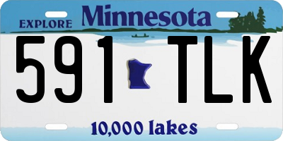 MN license plate 591TLK