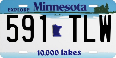 MN license plate 591TLW