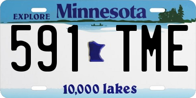 MN license plate 591TME