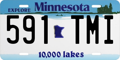 MN license plate 591TMI