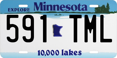 MN license plate 591TML