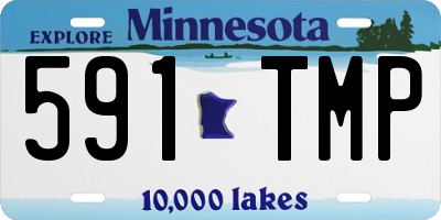 MN license plate 591TMP