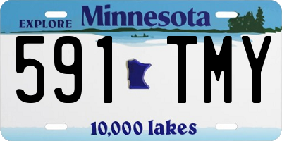 MN license plate 591TMY