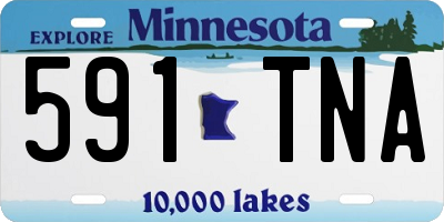 MN license plate 591TNA