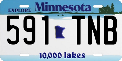 MN license plate 591TNB