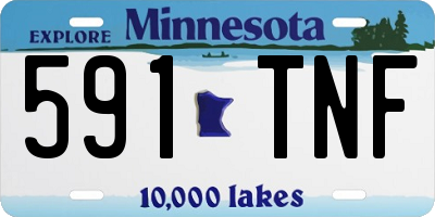 MN license plate 591TNF