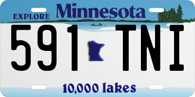 MN license plate 591TNI