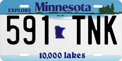 MN license plate 591TNK