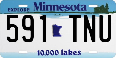 MN license plate 591TNU
