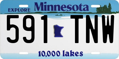 MN license plate 591TNW