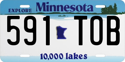 MN license plate 591TOB