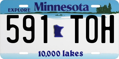 MN license plate 591TOH