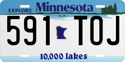 MN license plate 591TOJ