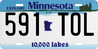 MN license plate 591TOL
